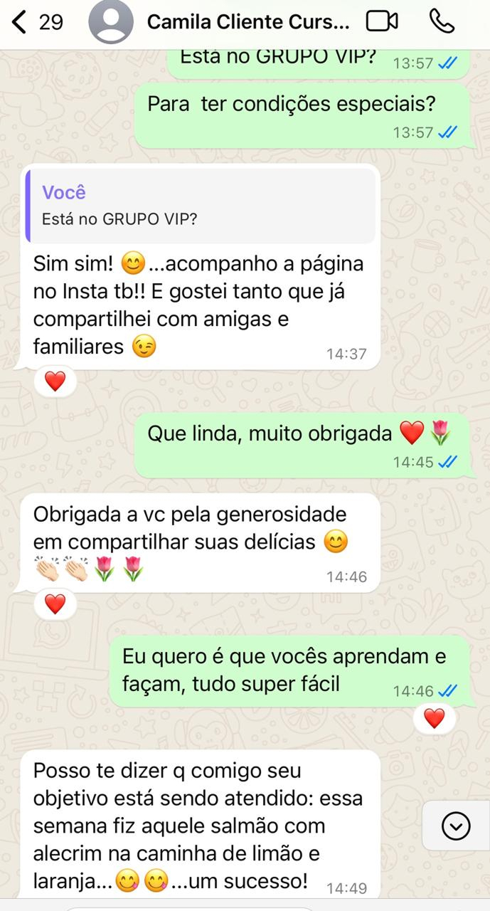Depoimento aluna