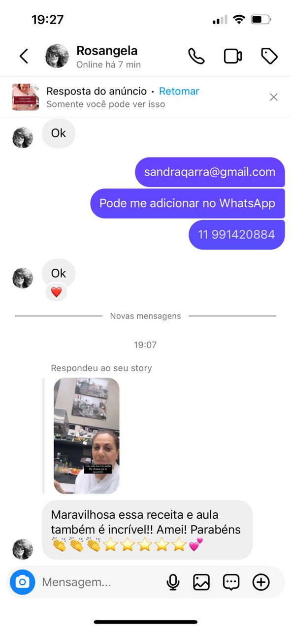 Depoimento aluna