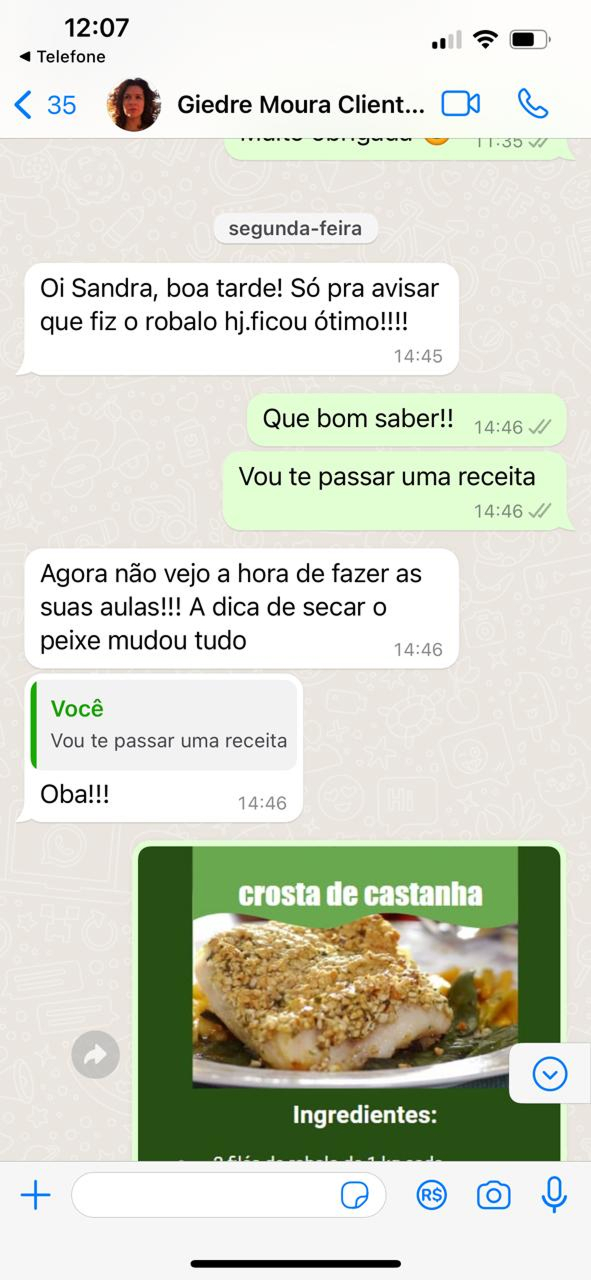 Depoimento aluna