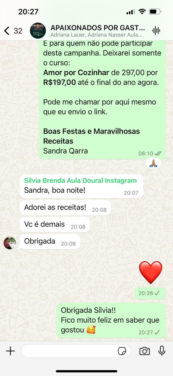 Depoimento aluna